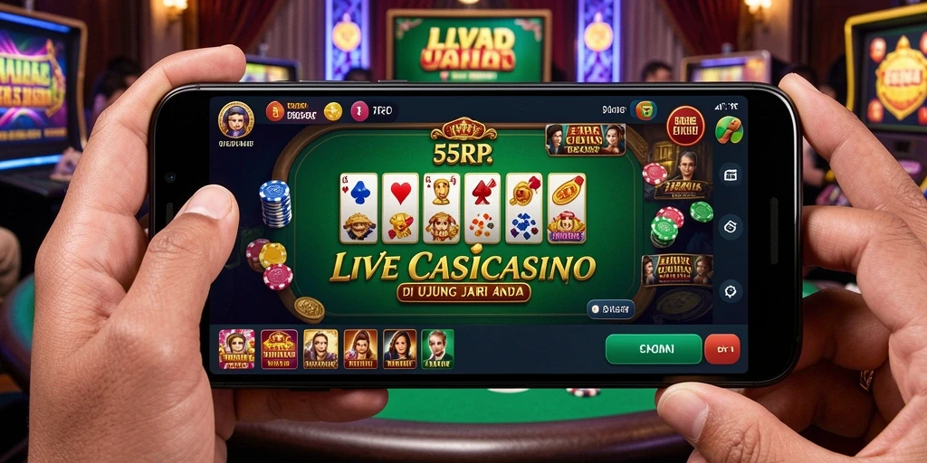 Tampilan gameplay mendebarkan di 55RP Live Casino.