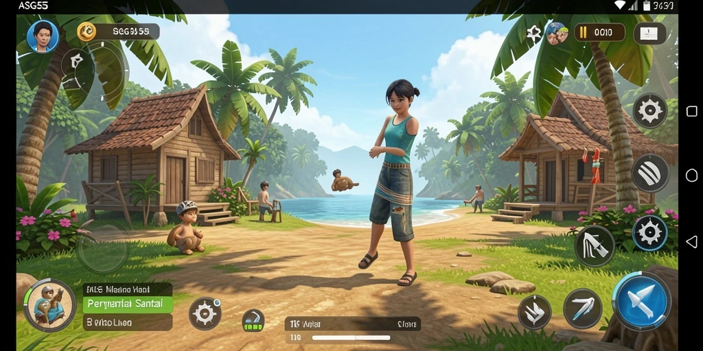 Tampilan gameplay <strong>ASG55</strong> yang seru dan penuh warna.
