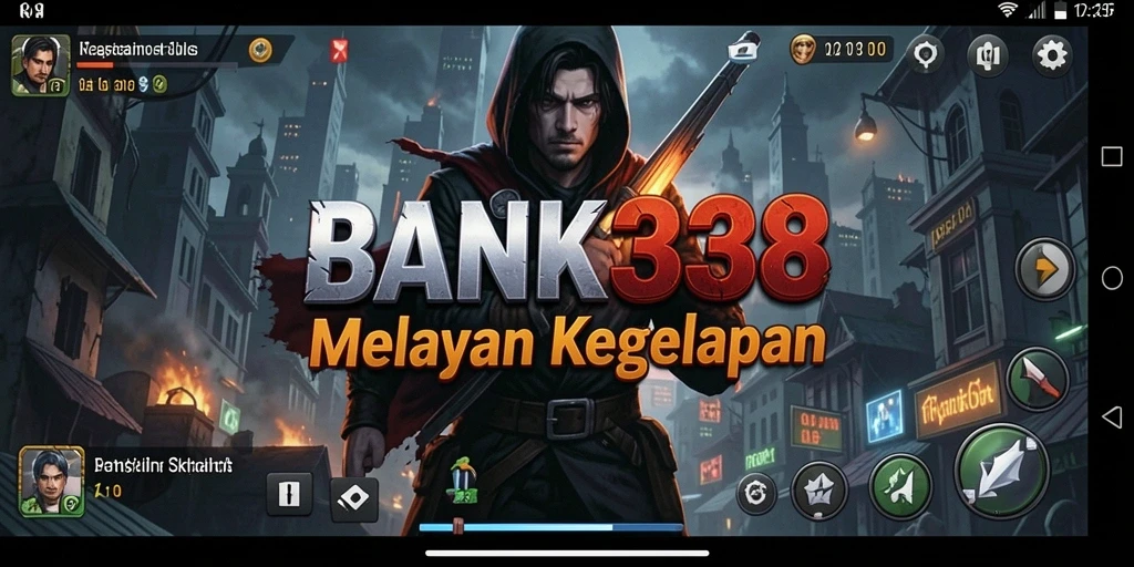 Tangkapan layar dari gameplay menegangkan di BANK338.
