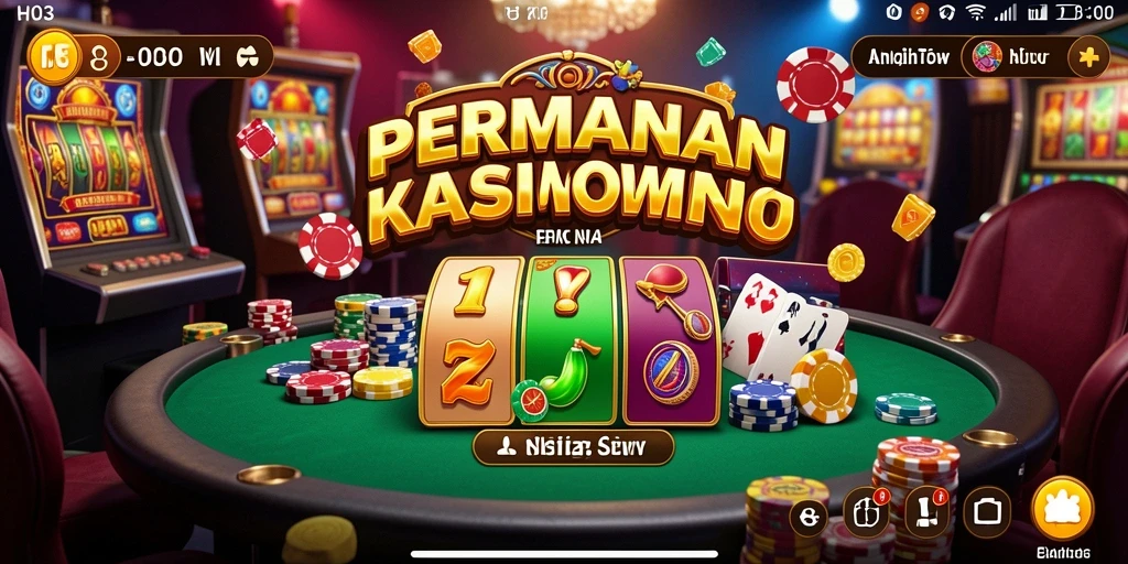 Screenshot utama H03 menampilkan gameplay Kasino yang mengasyikkan.