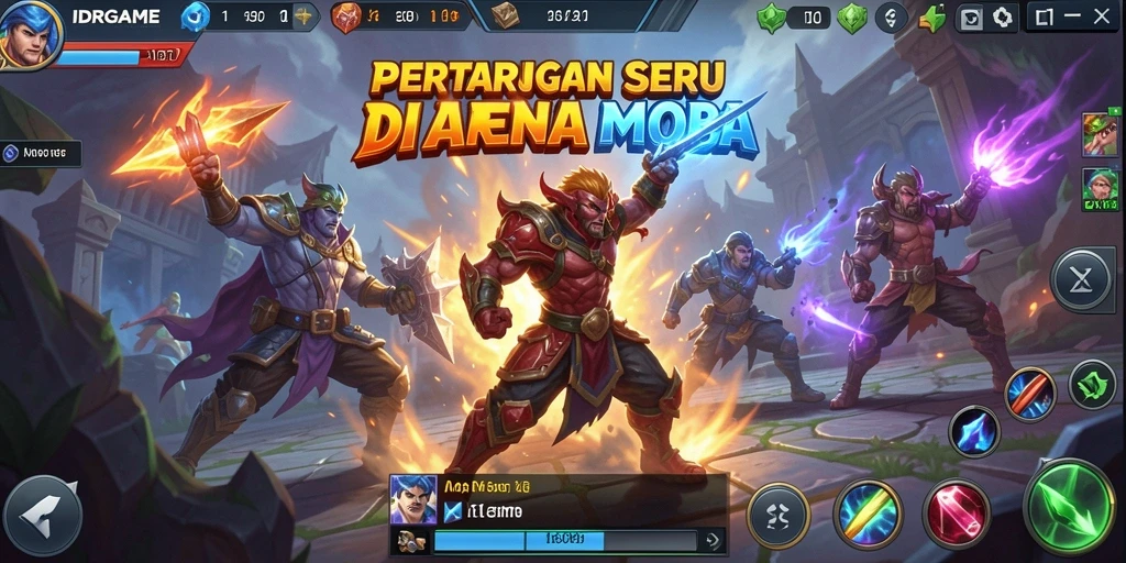 Gameplay seru dan strategi tim di IDRGAME.