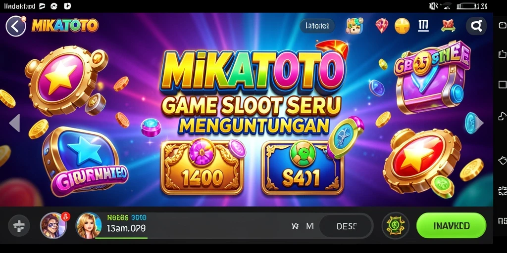 Tampilan gameplay MIKATOTO yang menarik dan penuh warna.