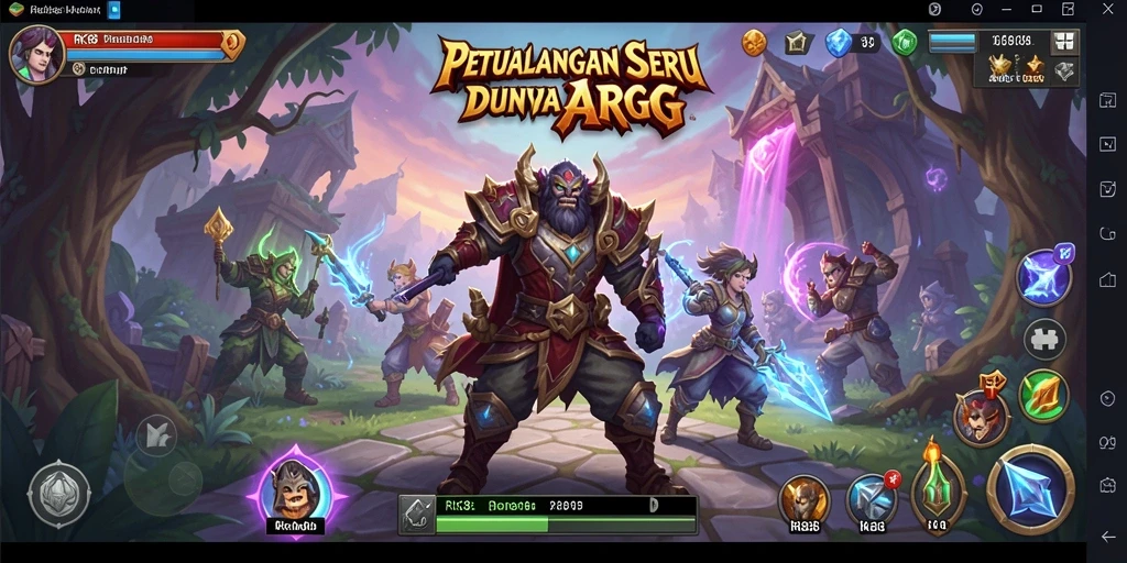 Screenshot menunjukkan pengalaman gameplay seru dengan pertarungan epik di RK88.